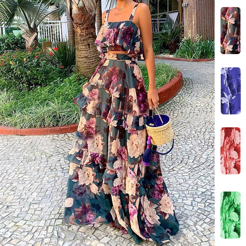 Women's Two Piece Outfits Flor - Romper Floral Print review and price