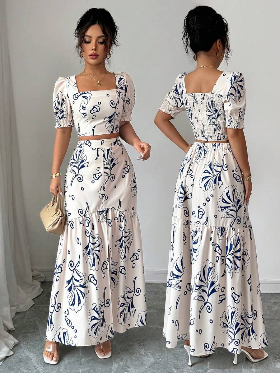 2026 Women Summer Two Piece Ou - Romper Floral Print review and price