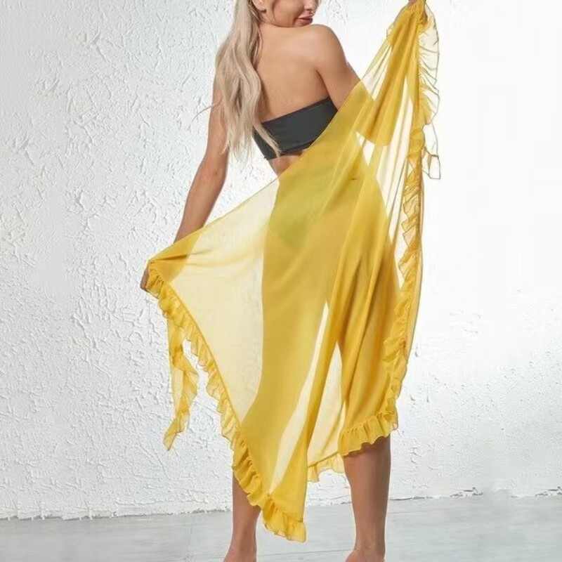 5 Colors Ruffle Sarong for Wom - Cover Up Kaftan review and price