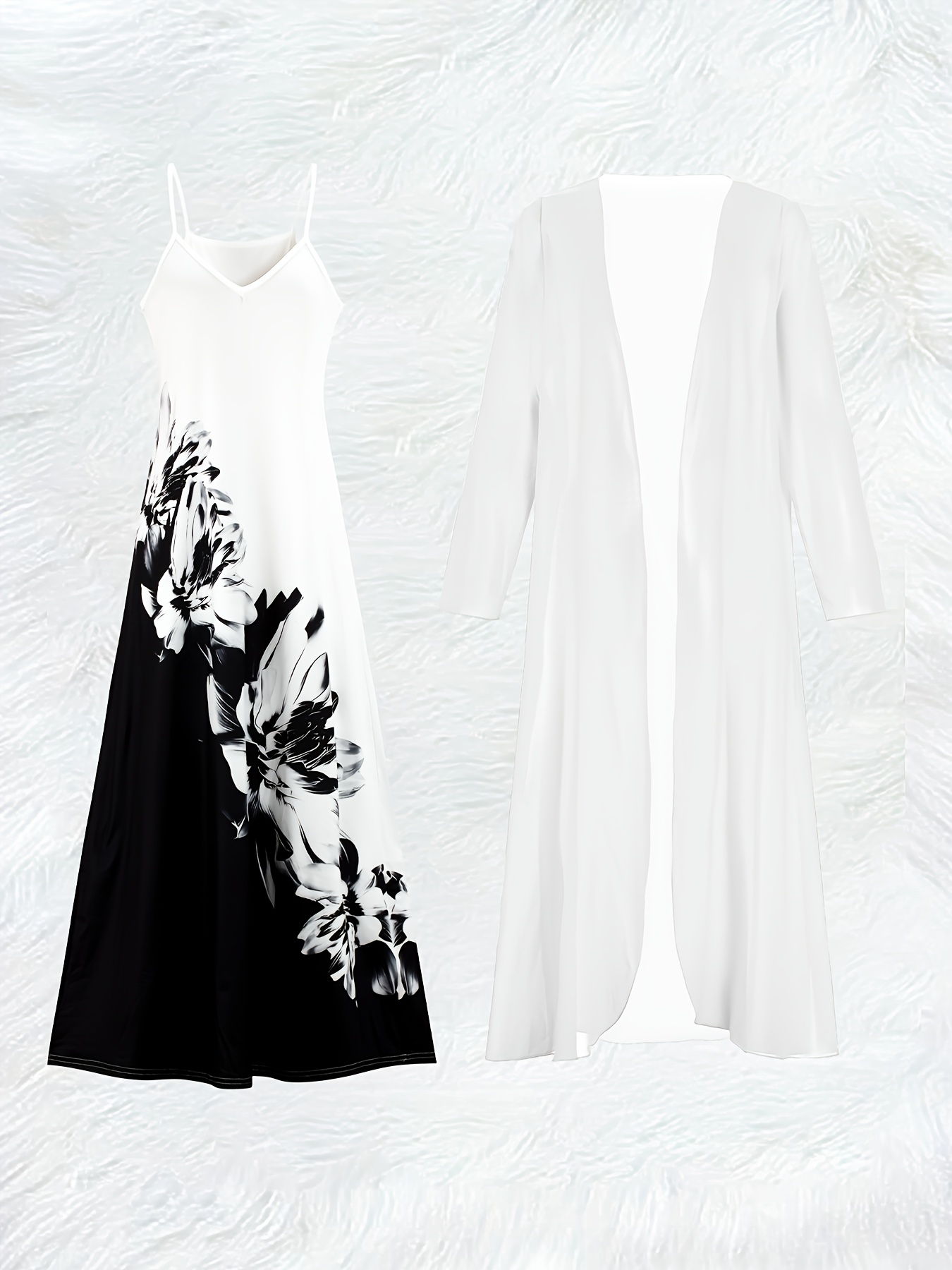 Casual Black and White Floral  - Romper Floral Print review and price