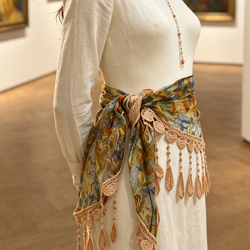 Vintage Floral Lace Hollow Tas - Cover Up Kaftan review and price